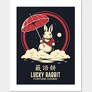 Lucky Rabbit Fortune Cookie Posters and Art